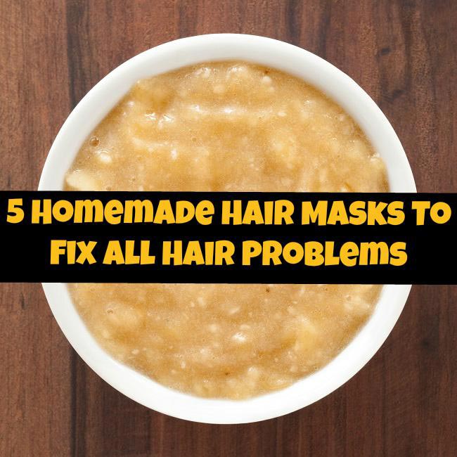 5 Homemade Hair Masks To Fix All Hair Problems