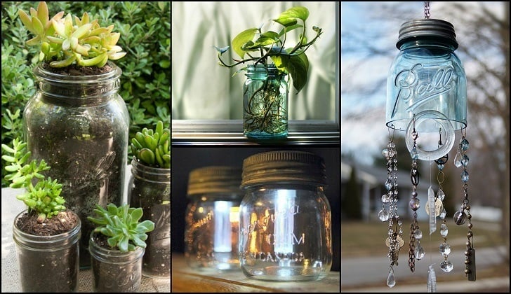 23 Mesmerizing Ways To Upcycle Mason Jars In The Garden