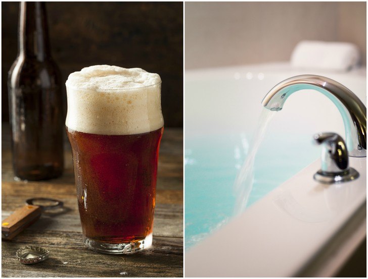 Here's Why You Should Pour A Bottle Of Beer In Your Next Bath