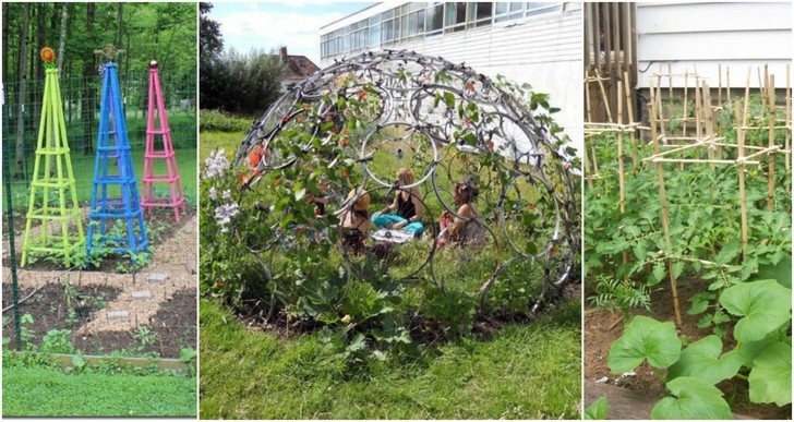 Pea and Bean Domed Frame Garden Outdoor Plant Support Structure Plant Support 