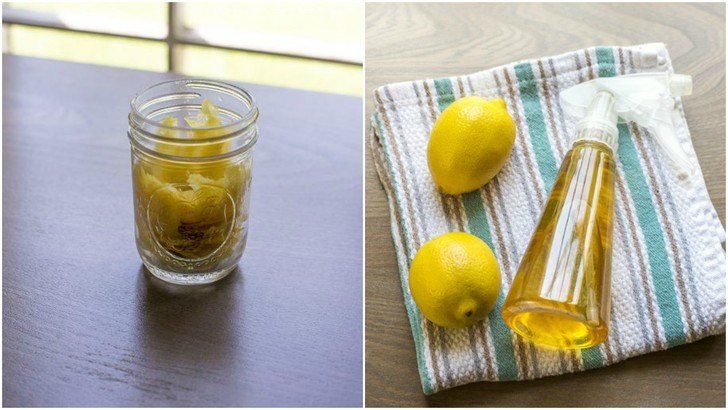 Easy Homemade Two-Ingredient Lemon Disinfectant Cleaner