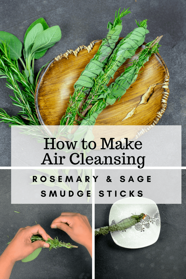 How To Make Air Cleansing Rosemary & Sage Smudge Sticks
