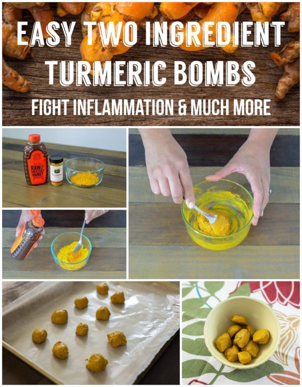 Easy Two Ingredient Turmeric Bombs Fight Inflammation & Much More