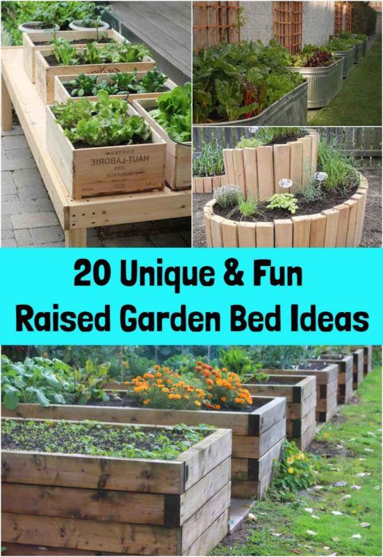 20 Unique & Fun Raised Garden Bed Ideas
