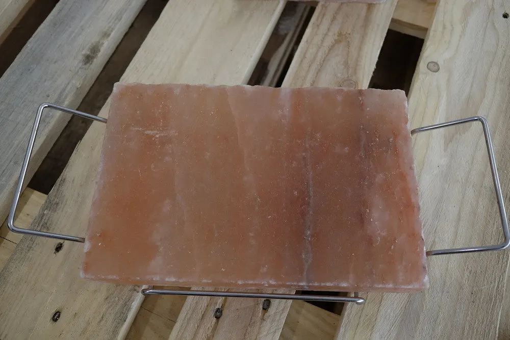 Himalayan Salt Block with Serving Tray - Mr. Bar-B-Q