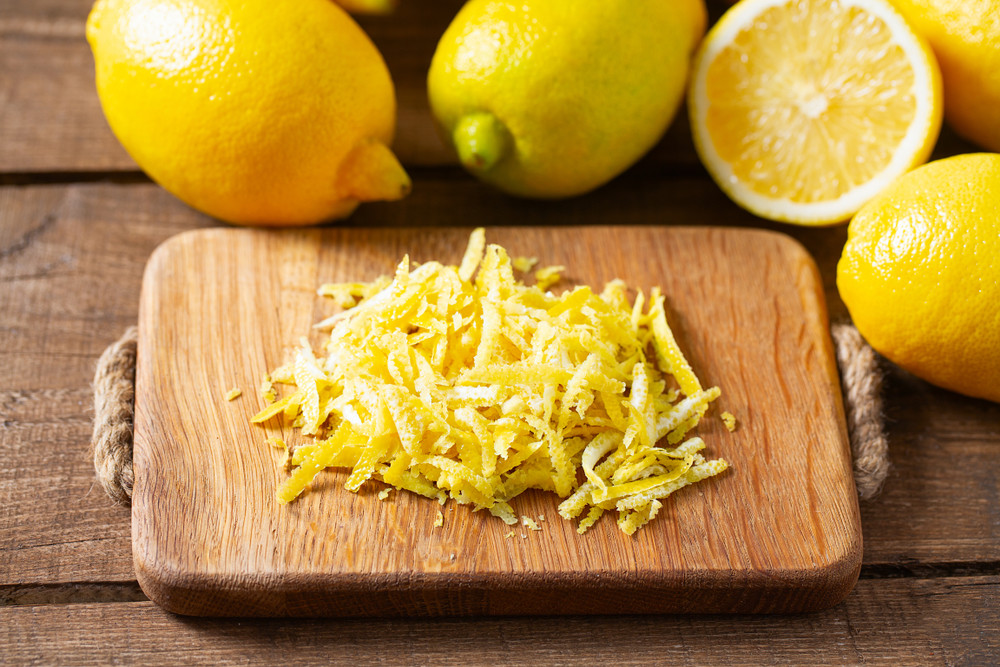 Grated lemon rind